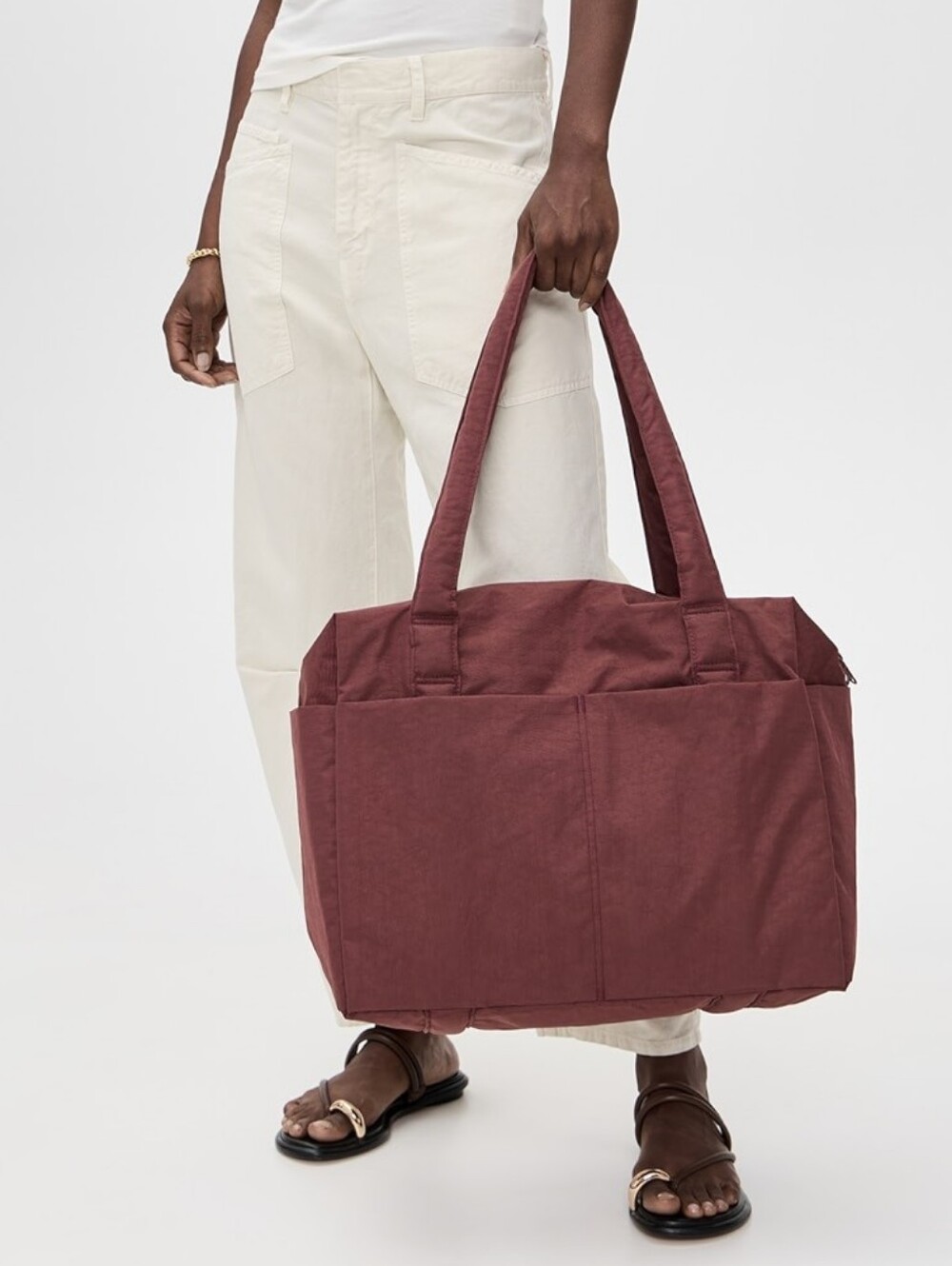 NWT BAGGU SMALL CLOUD CARRY-ON BAG - MAHOGANY